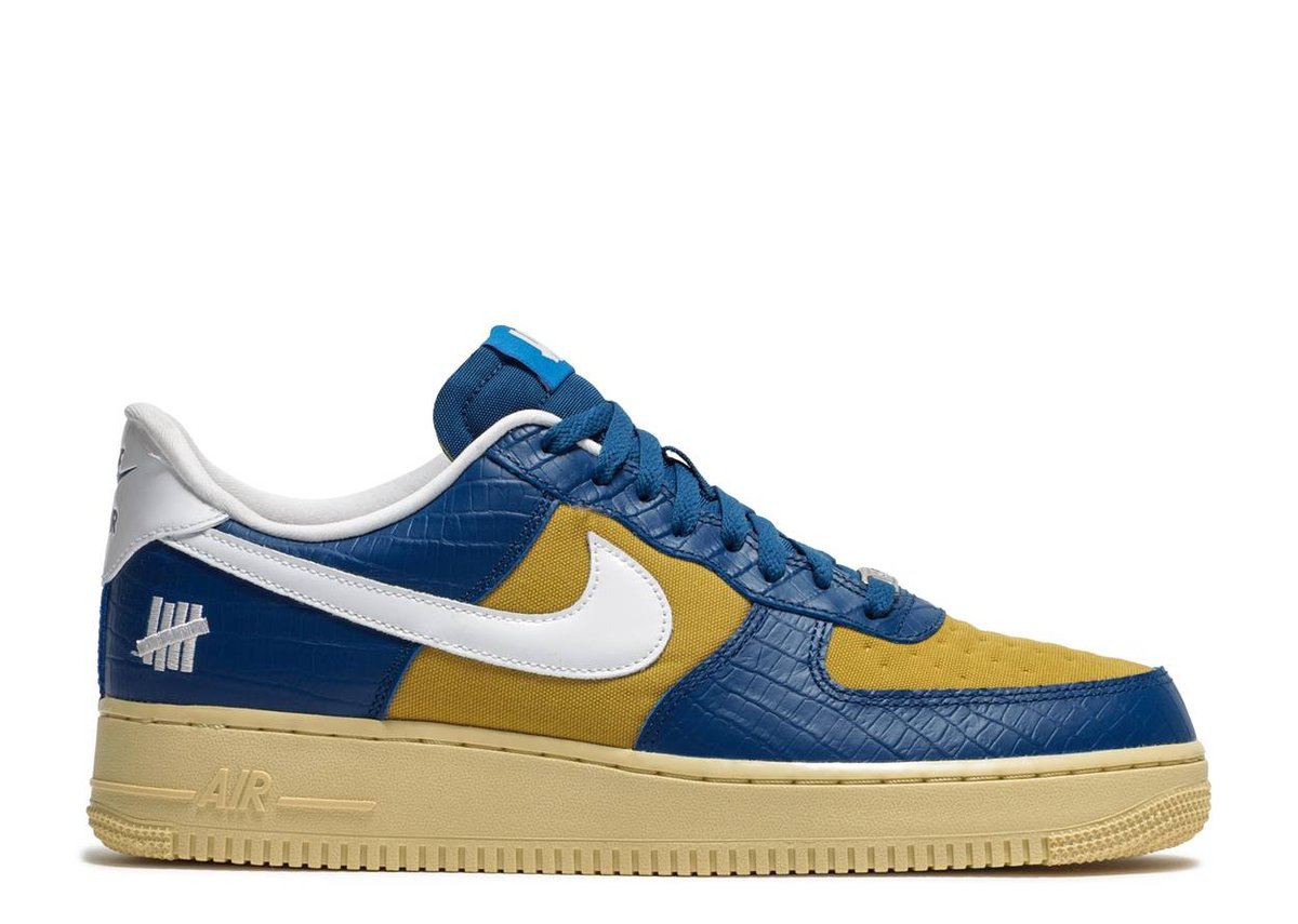 Nike Air Force 1 Low SP Undefeated 5 On It Blue Yellow Croc | Sheffield ...