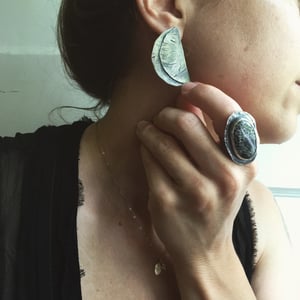 Image of Shield Earrings #1