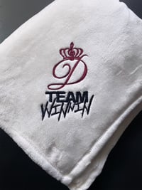 Image 3 of D logo & TEAM WINNIN Embroidered Blankets 50x60" (Allow 1-2 weeks to make + ship)