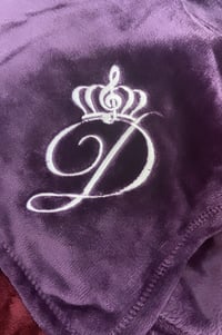 Image 2 of "D" Logo (by itself) Embroidered Blankets 50x60" (Allow 1-2 weeks to make + ship)