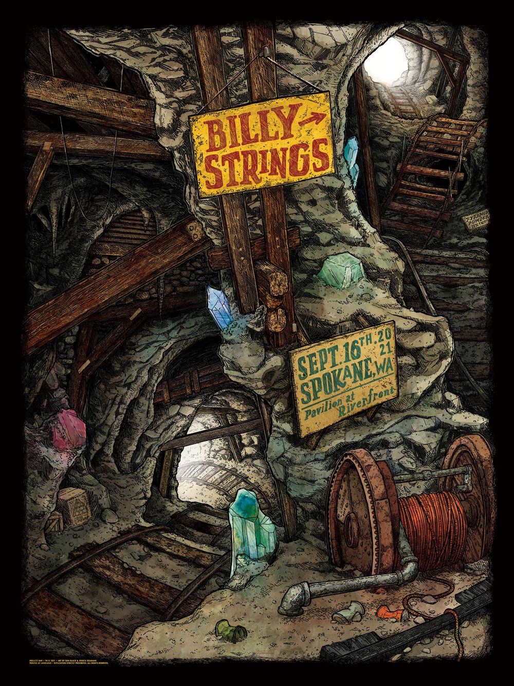Billy Strings (Spokane, Wash.) • L.E. Official Poster (18" x 24")