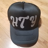 Image 2 of Bling bling script Trucker (black)