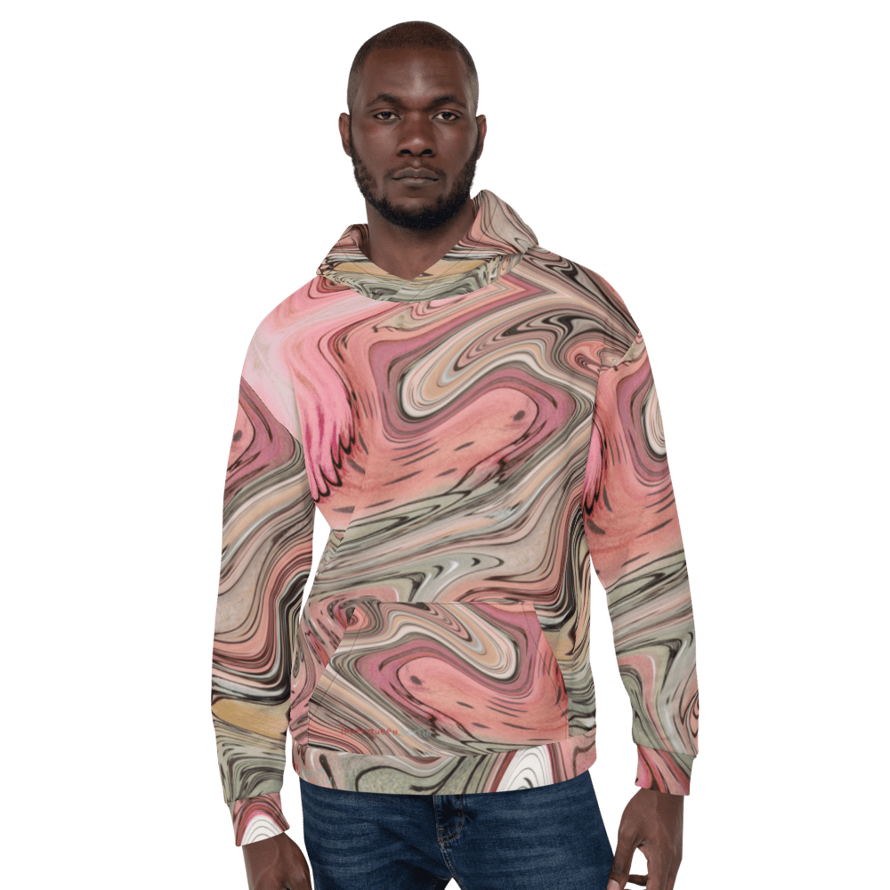 Image of The Happy Man Jo Lenz Art Unisex Allover-Kapuzenpullover