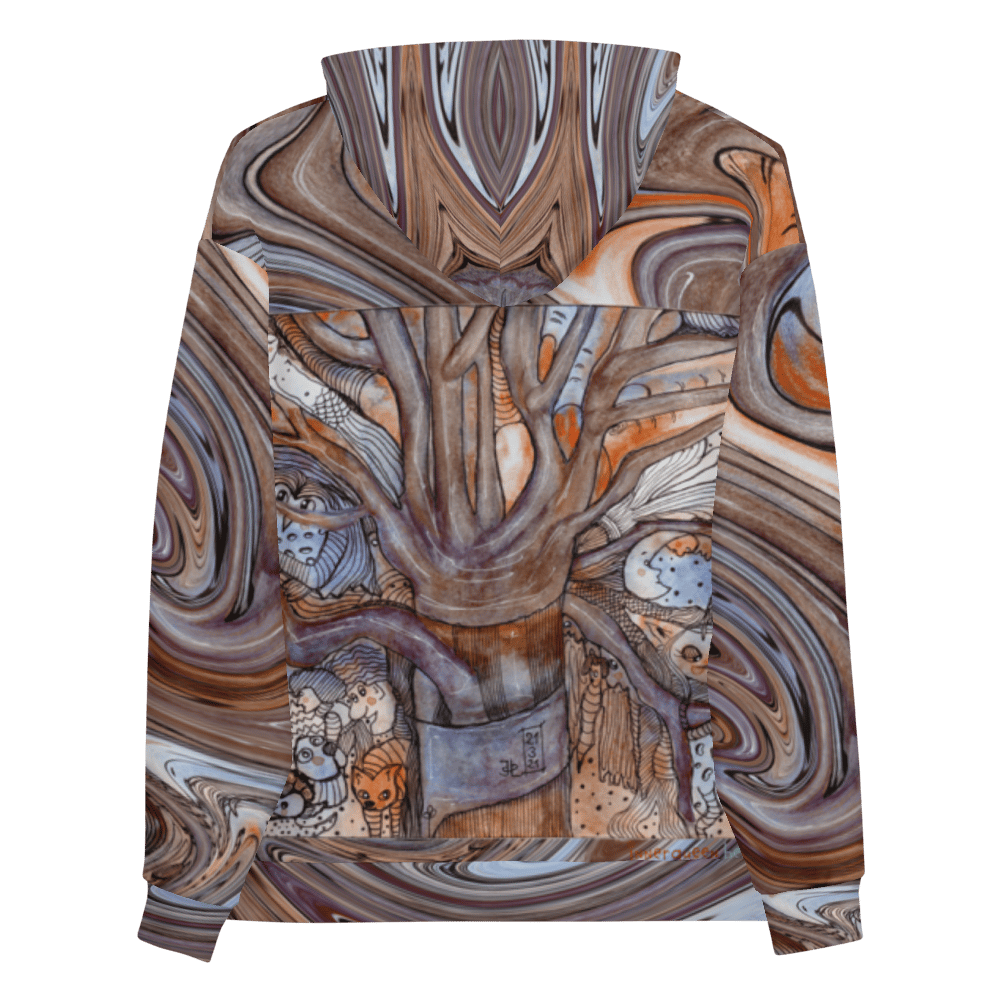 Image of Jo Lenz Art Space Welttag des Waldes Unisex Hoodie