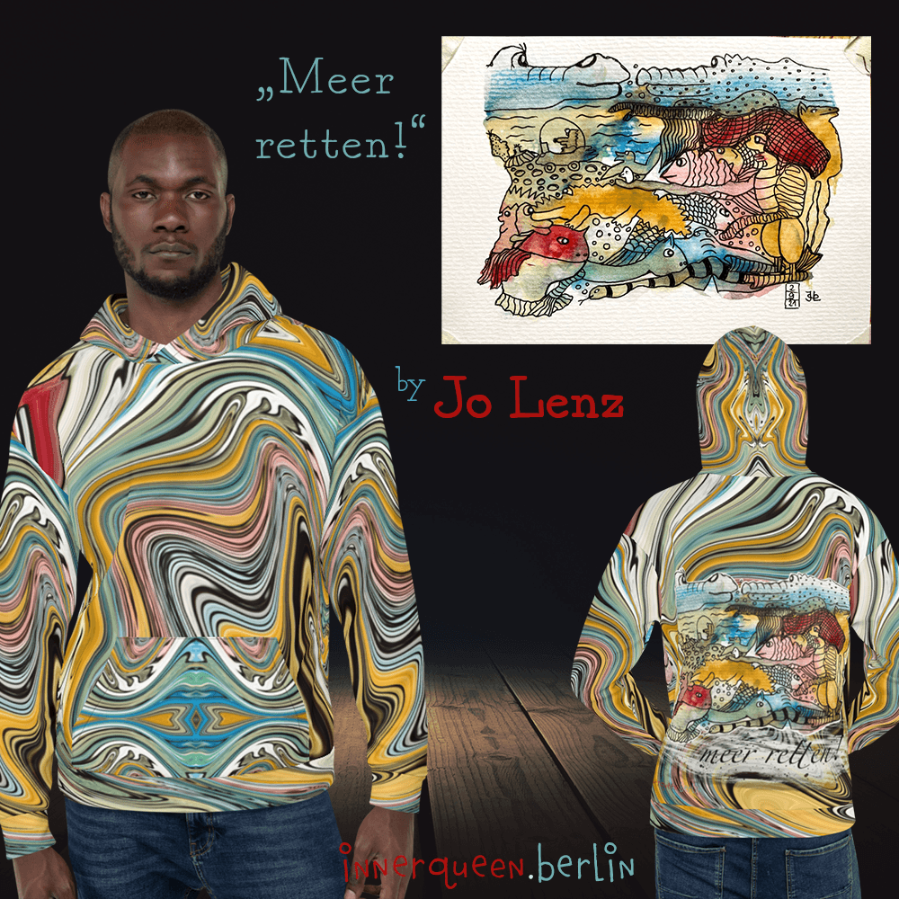 Image of #jokritzelt Meer retten! Unisex Hoodie