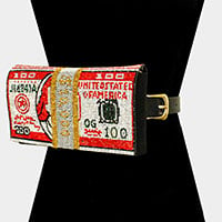 Image 3 of USD MONEY RHINESTONE FANNY PACK / BELT / CLUTCH BAG