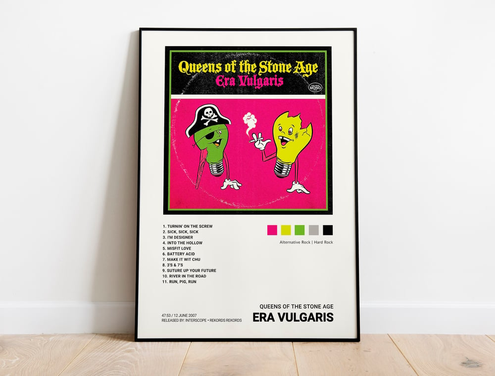  Queens of the Stone Age - Era Vulgaris Album Cover Poster