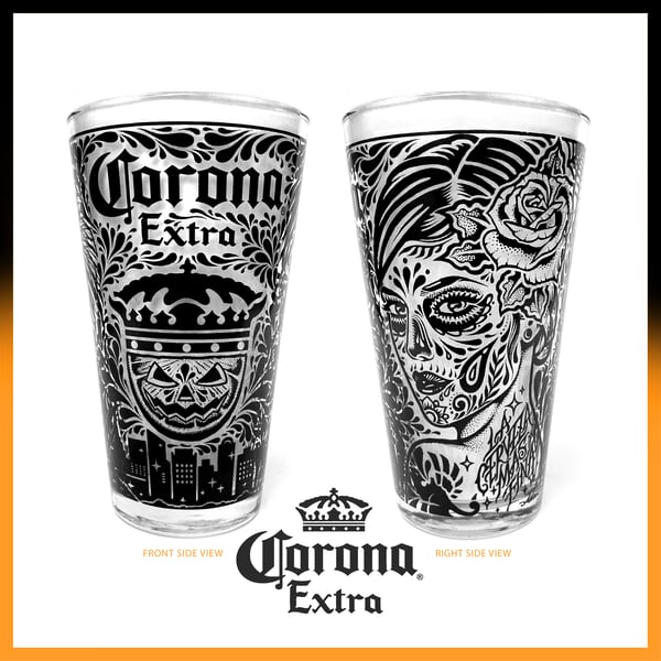 Image of CORONA EXTRA - LA PINT GLASS  