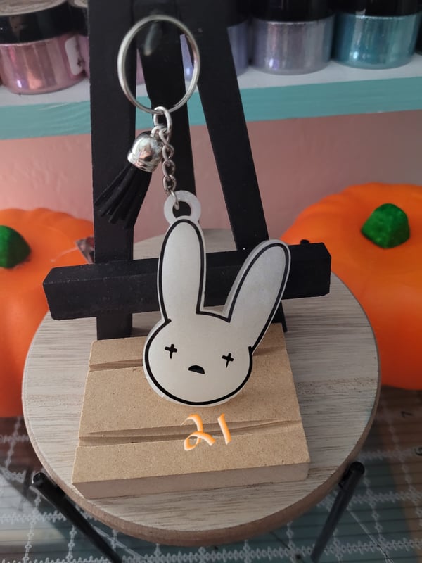 Image of Bad Bunny Keychain 