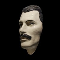 Image 2 of Freddie Mercury Painted Ceramic Face Mask