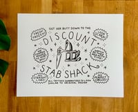 Novelty size business card - 11”x14”