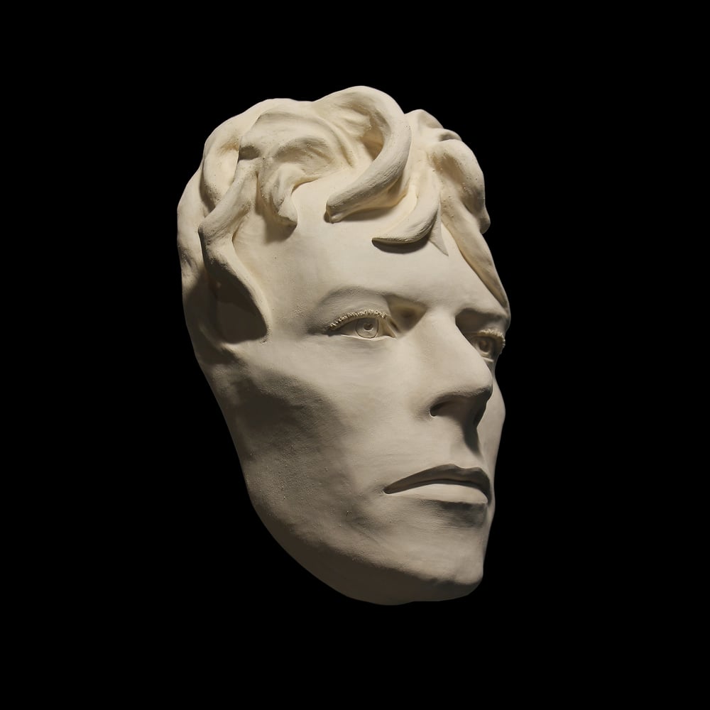 'Ashes To Ashes' White Clay Face Sculpture