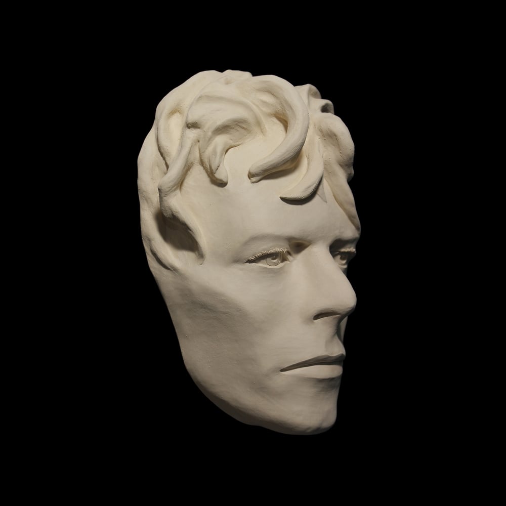 'Ashes To Ashes' White Clay Face Sculpture
