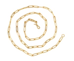 Image of Handmade Paperclip 18k Chain
