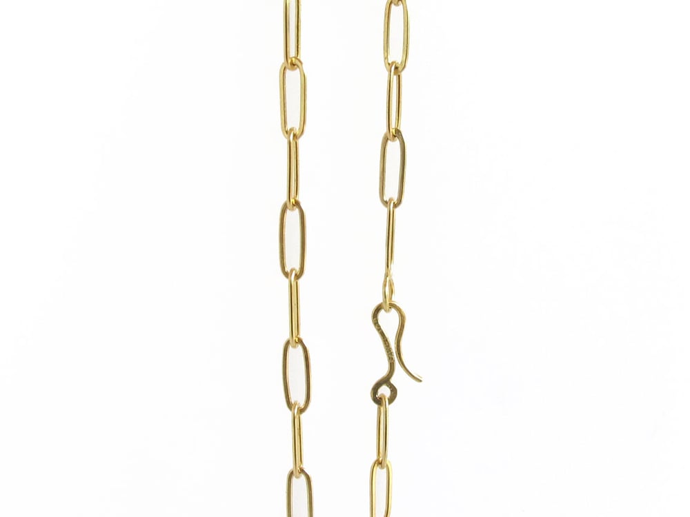 Image of Handmade Paperclip 18k Chain