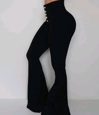 Image 1 of High Waist Flare Pants