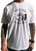 Image of BROTHERS BOARDS "SUPPORT" TEE WHITE