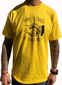 Image of BROTHERS BOARDS "SUPPORT" TEE YELLOW