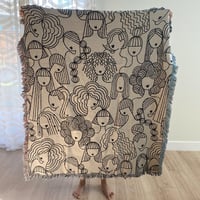 Image 2 of  Sup Ladies Woven Throw Blanket - NATURAL