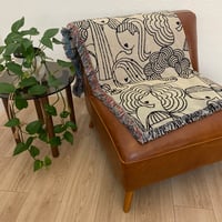Image 3 of  Sup Ladies Woven Throw Blanket - NATURAL