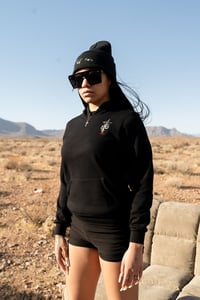 Image 4 of Trust None Black  Hooded Sweatshirt Double Logo