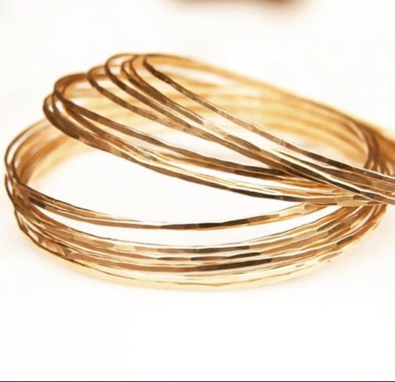 Image of Rose Gold light bangles 