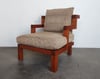 Solid Teak Lounge Chair by Alwy Visschedyk