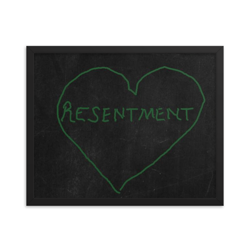 Resentment Framed poster Large Sizes