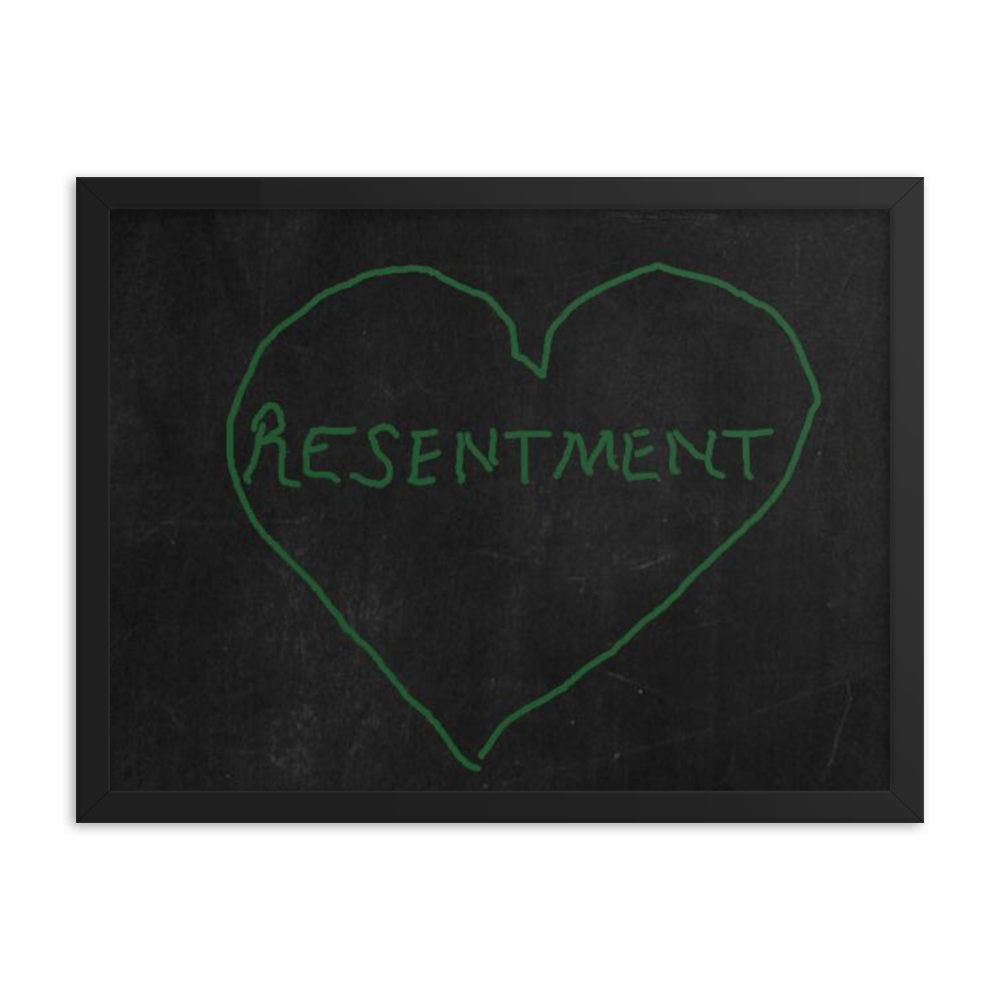 Resentment Framed poster Large Sizes