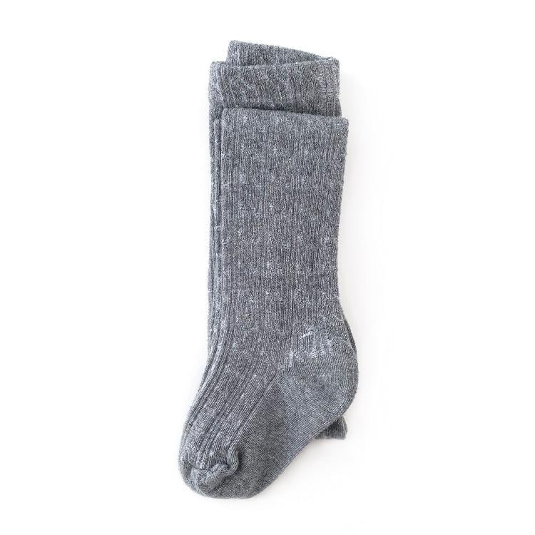 Image of Gray Cable Knit Socks