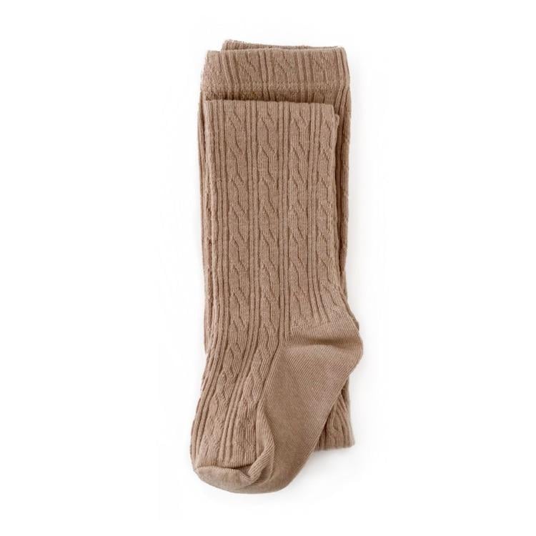 Image of Oat Cable Knit Tights