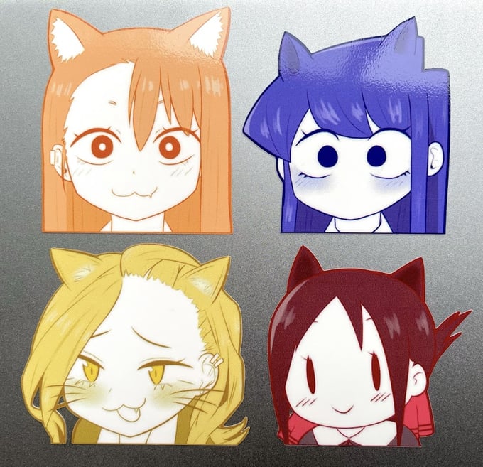 Image of Rom-Com Cat Girls Stickers (Single or Bundle)
