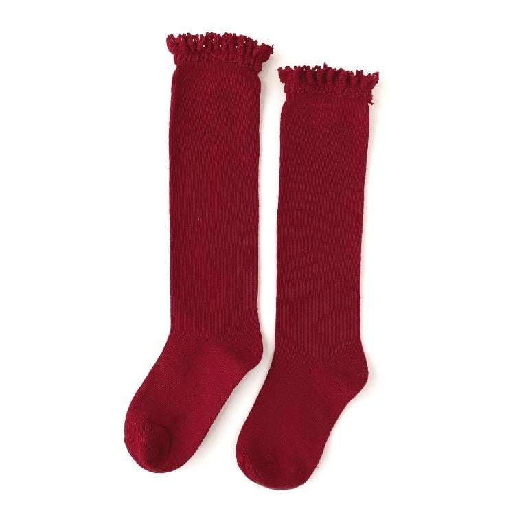 Image of Cherry Lace Top Knee Highs