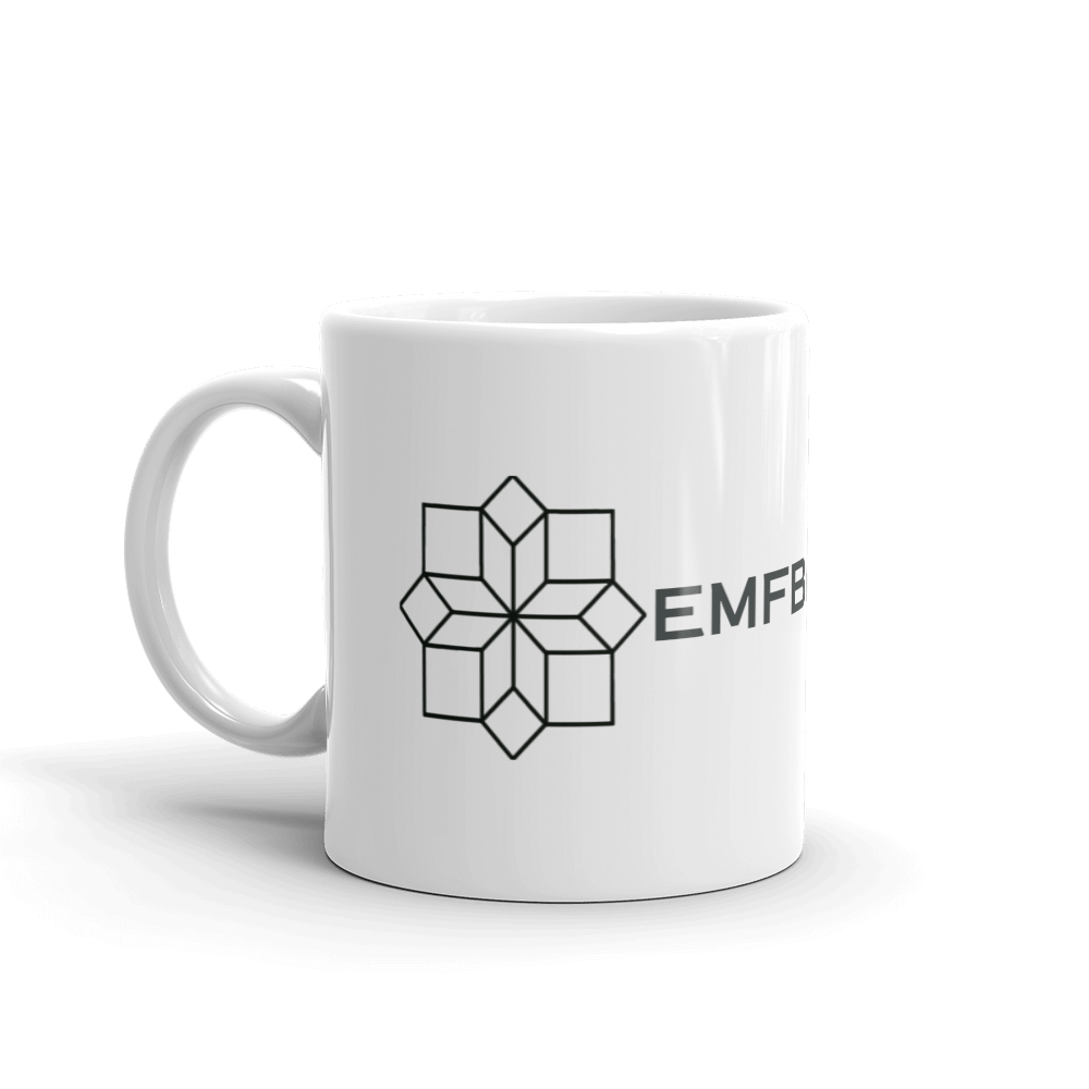 EMF Broadcast White glossy mug