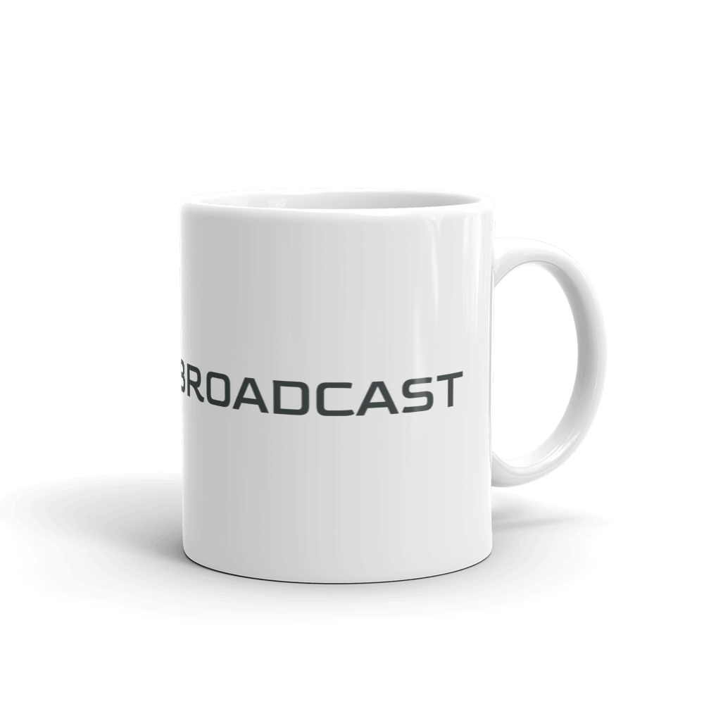 EMF Broadcast White glossy mug