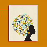 Image 1 of Pretty Hair Print 11 x 14 Art Print