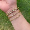 Thick chain bracelets