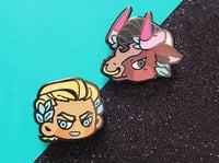 Image 3 of Hades Head Enamel Pins