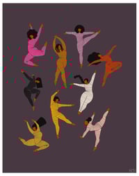 Image 2 of Leap 11 x 14 Art Print - Dark Background