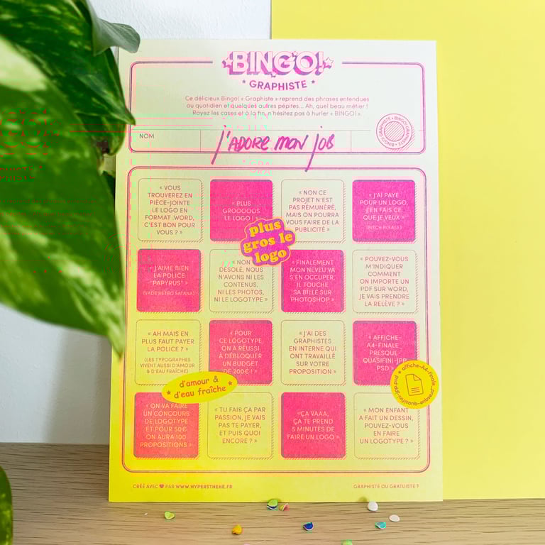 Bingo ! Graphiste 🎨