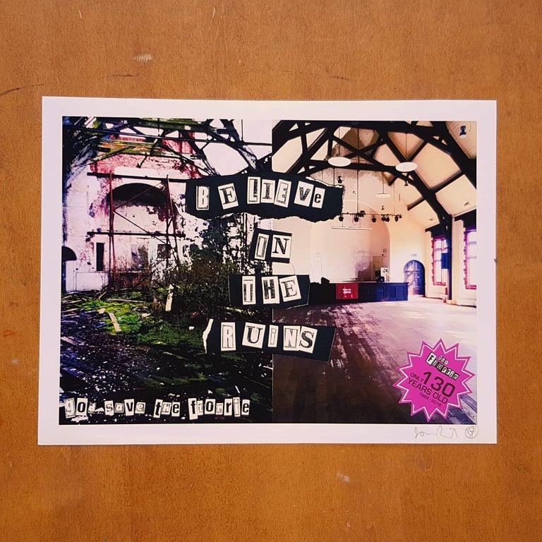 Believe In The Ruins Jamie Reid Signed Print
