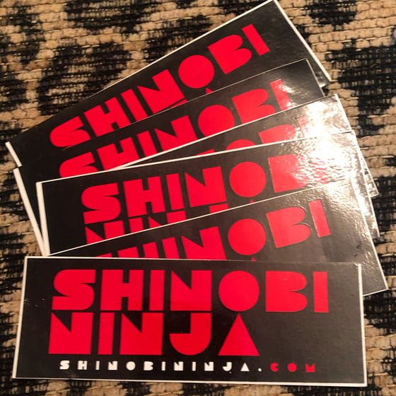 Image of Shinobi Ninja Vinyl Stickers First Ever Made! 