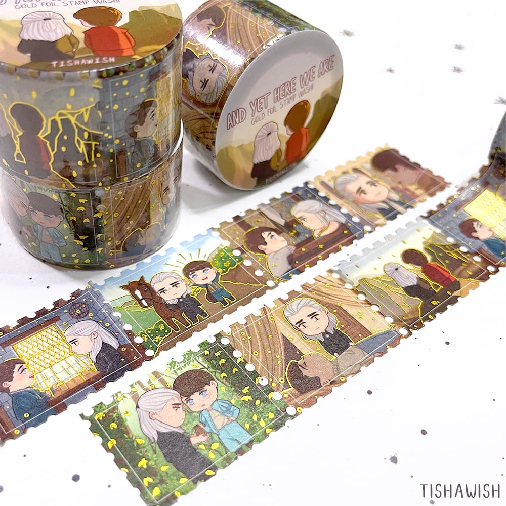 [Washi Tape] And Yet Here We Are Geraskier Gold Foil Stamp Washi Tape
