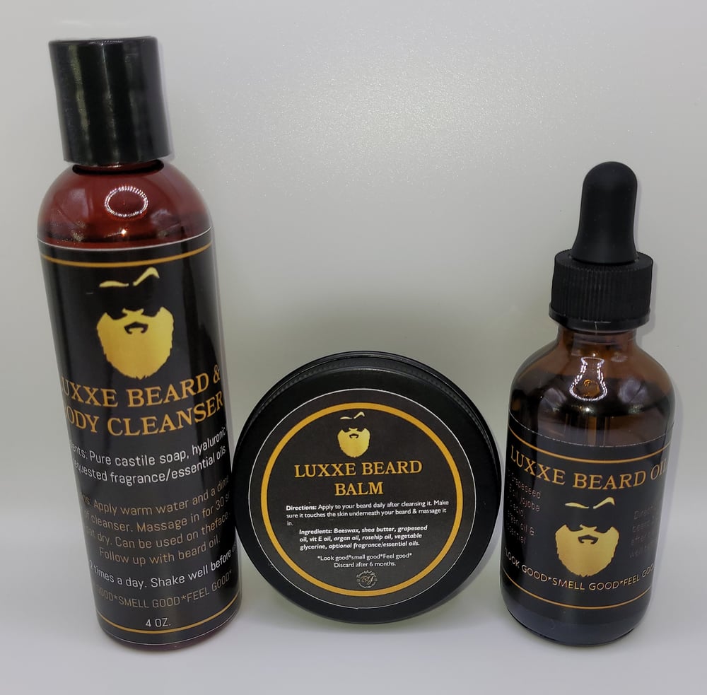 Image of Men's luxxe Beard, hair & skin care