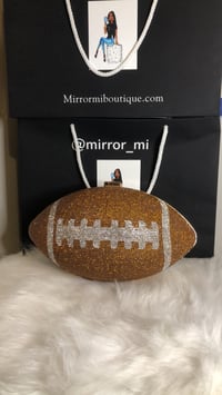 Image 1 of Bling Football Clutch