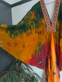 Image 6 of Wanderlust maxi dress Sari tie dye Red n Orange