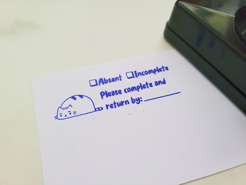 Absent/Incomplete Stamp