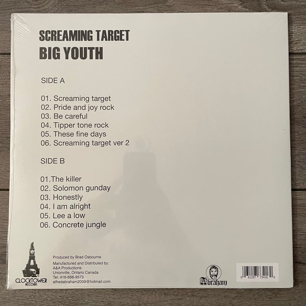 Image of Big Youth - Screaming Target Vinyl LP
