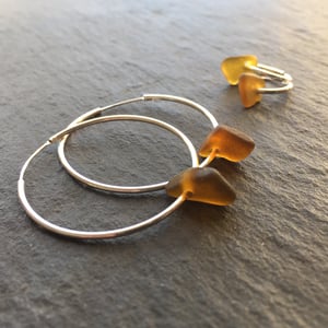Image of Sea glass earrings - Suffolk
