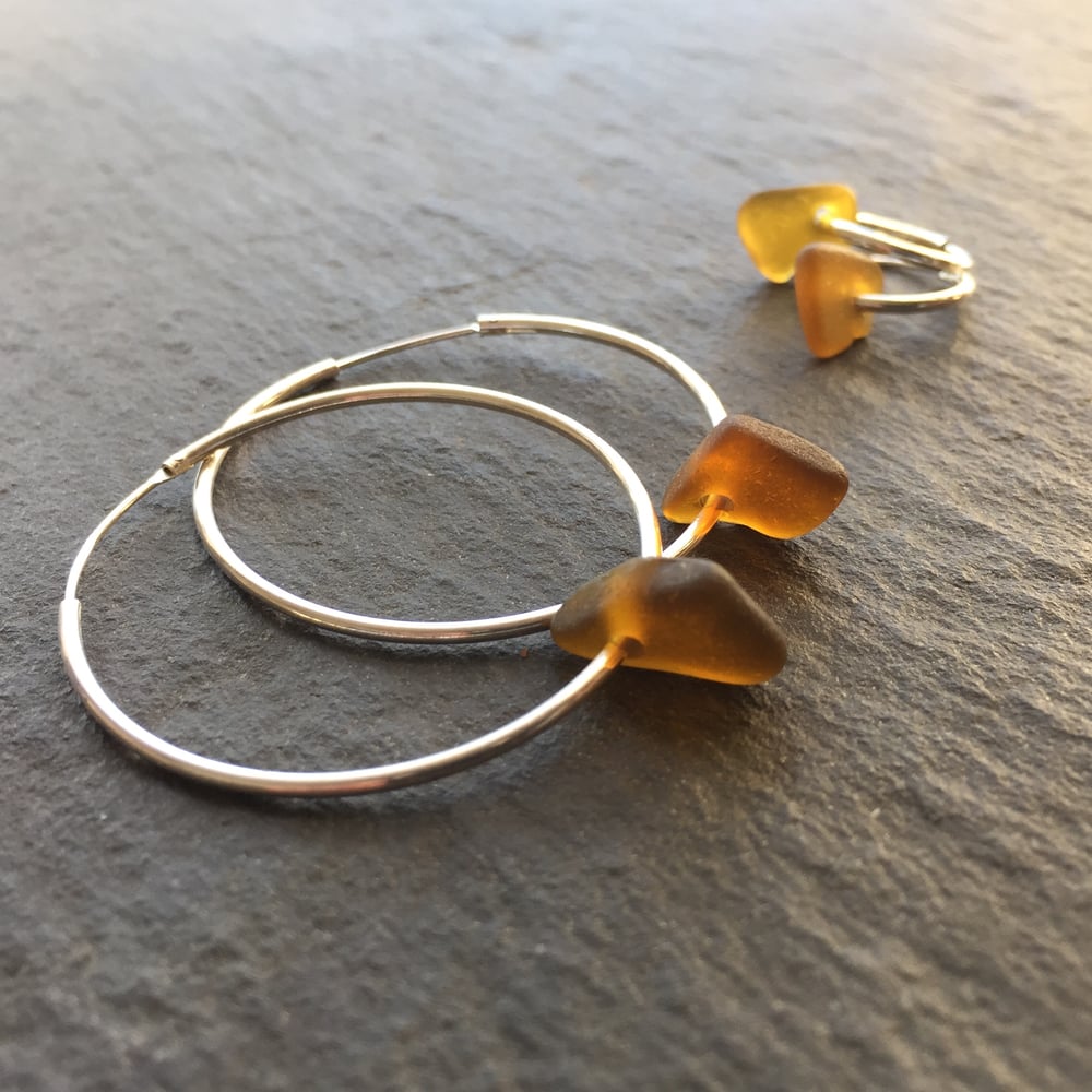 Image of Sea glass earrings - Suffolk